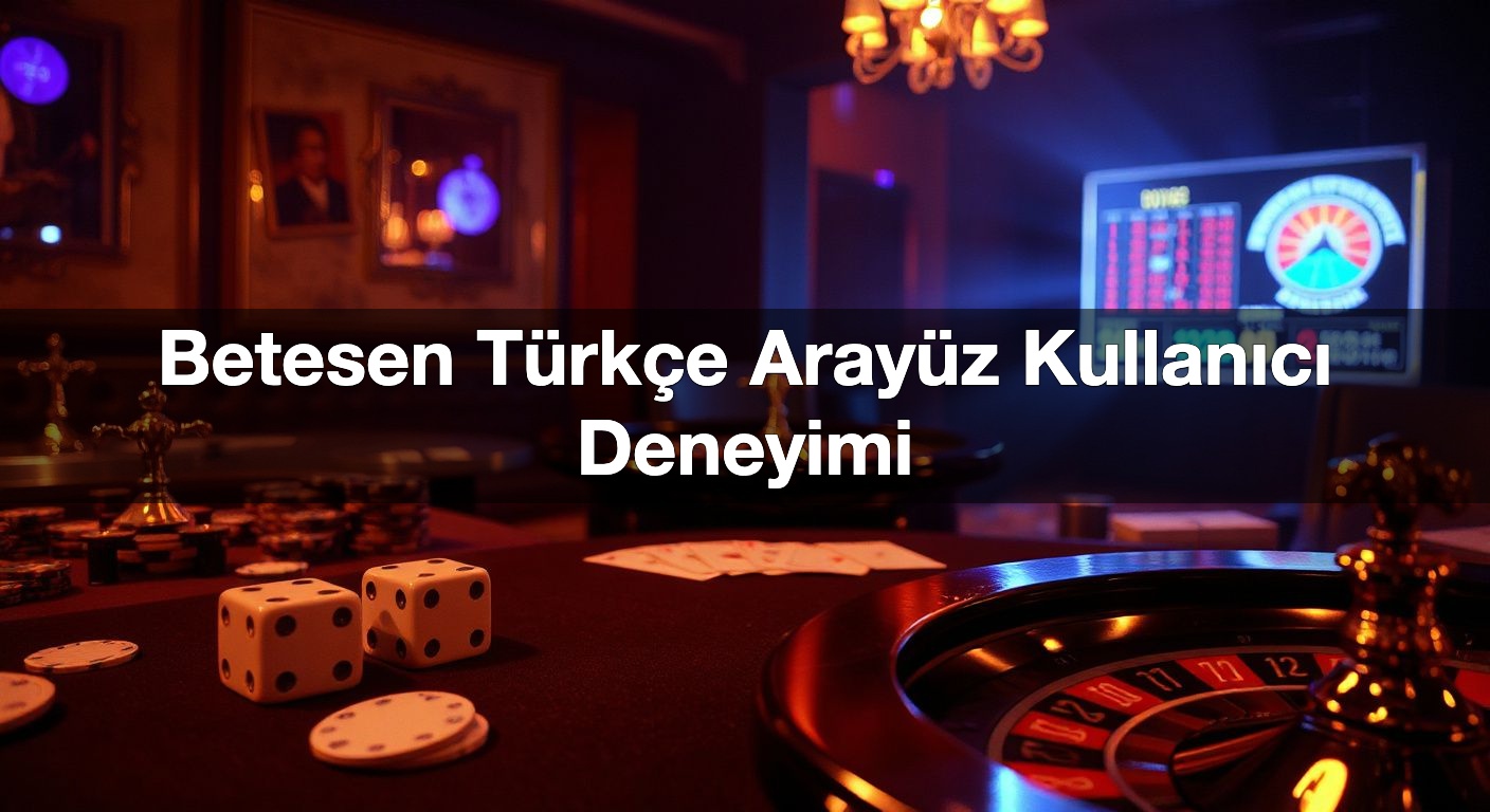 Betesen Türkçe Arayüz Kullanıcı Deneyimi