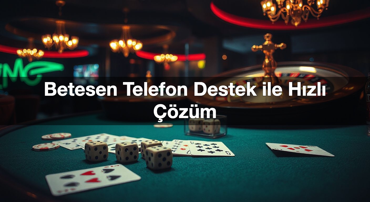 Betesen Telefon Destek ile Hızlı Çözüm